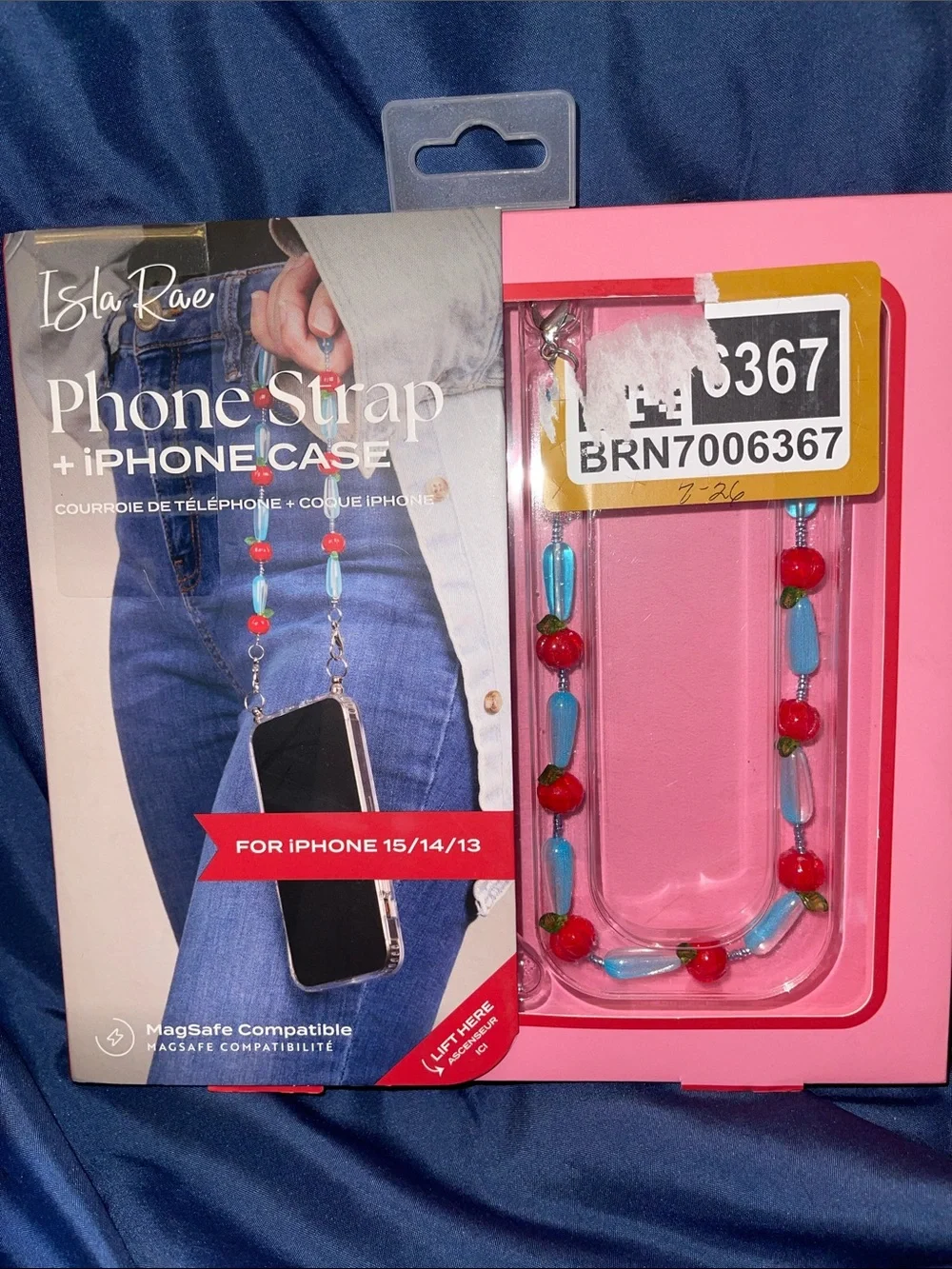 Isla Rae Beaded Phone Strap & Clear iPhone Case